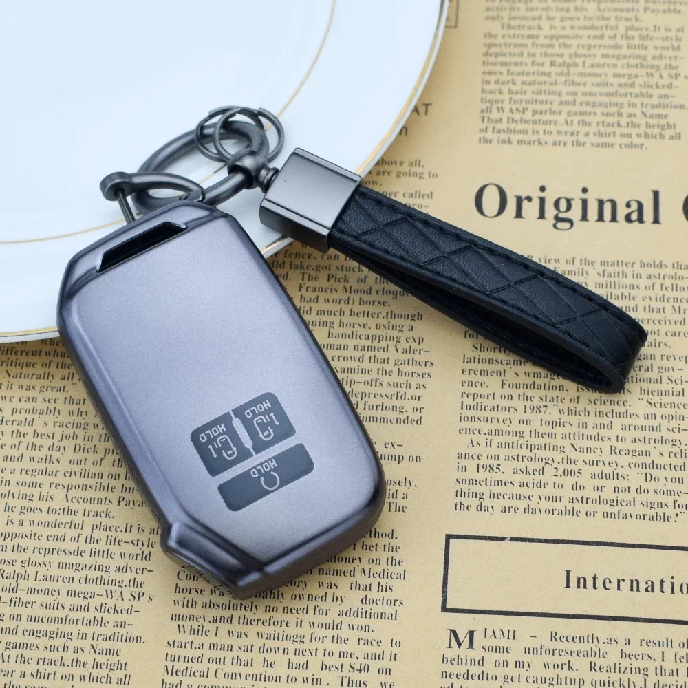 7 Buttons Soft TPU Gunmetal Key Fob Case Shell Cover For Kia Sportage Carnival Sedona K5 K3 K4 Auto Key Holder Bag Accessories