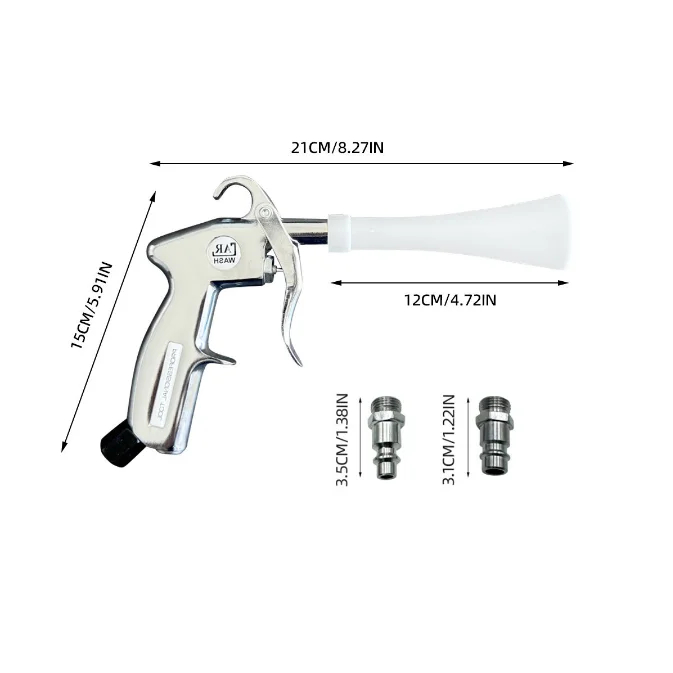 Tornado Dry Cleaning Gun with Brass Adjustable Air Flow Nozzle,Air Blower Gun Quickly Blasts Dirt and Dust
