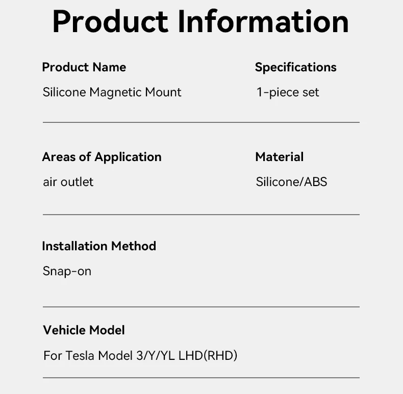 YZ Magnetic Silicone Phone Holder Fit Tesla Model YL Y 3 Juniper Highland Anti-Shake Strong Magnet for iphone 17 16 15 Car Mount