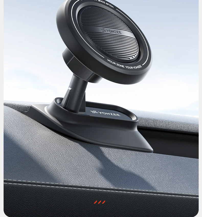 YZ Magnetic Silicone Phone Holder Fit Tesla Model YL Y 3 Juniper Highland Anti-Shake Strong Magnet for iphone 17 16 15 Car Mount