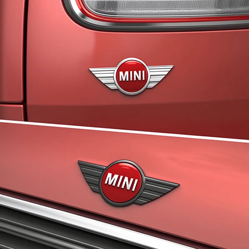 MINI Car Rear Front Hood Emblem Badge Decoration Accessories For MINI Cooper S Works JCW R55 R56 R50 R53 R60 R61 F54 F55 F56 F57