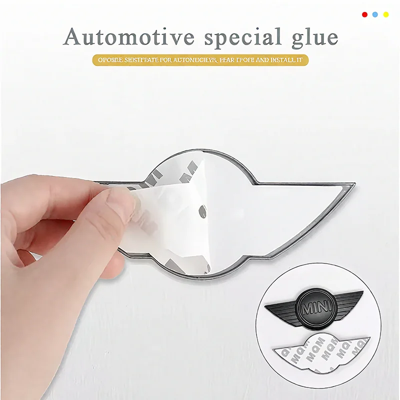 MINI Car Rear Front Hood Emblem Badge Decoration Accessories For MINI Cooper S Works JCW R55 R56 R50 R53 R60 R61 F54 F55 F56 F57