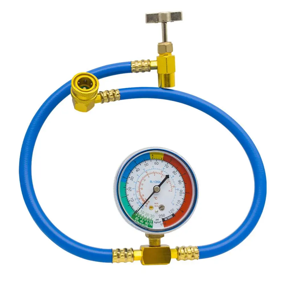 R134A Recharge Measuring Hose Can Tap Gauge Refrigerant Charging Pipe Adapter Air conditioning Car accessories