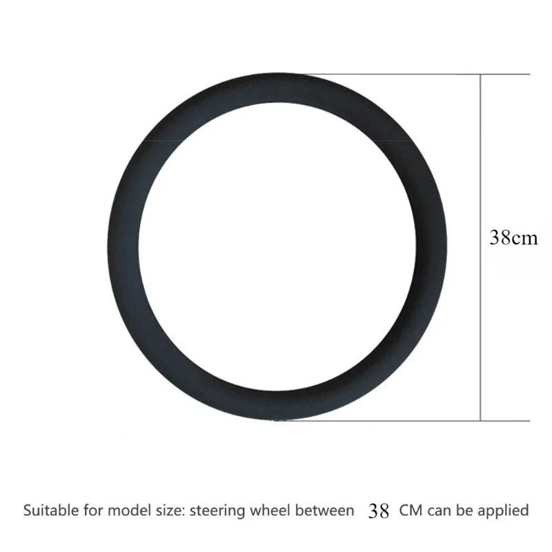 Non-Slip Silicone Steering Wheel Cover Summer Breathable Elastic Universal Fit 38cm Car Steering Wheel Protector Accessory