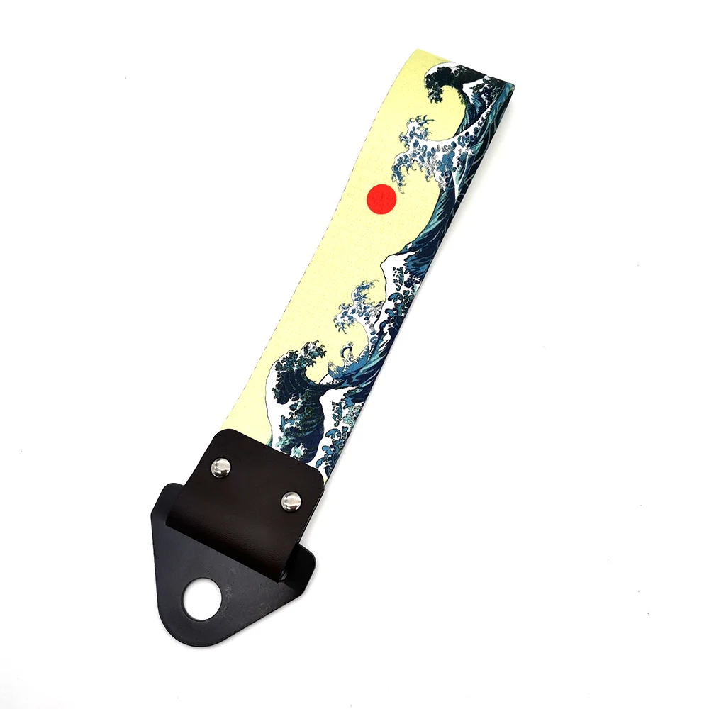 JDM Racing Culture Car Pendant Tow Strap Belt Tow Rope Ribbon Trailer Rope Bumper Towing Strap FOR Red Sun Accessories