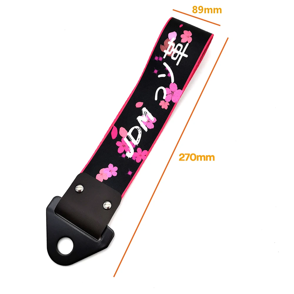 JDM Racing Culture Car Pendant Tow Strap Belt Tow Rope Ribbon Trailer Rope Bumper Towing Strap FOR Red Sun Accessories