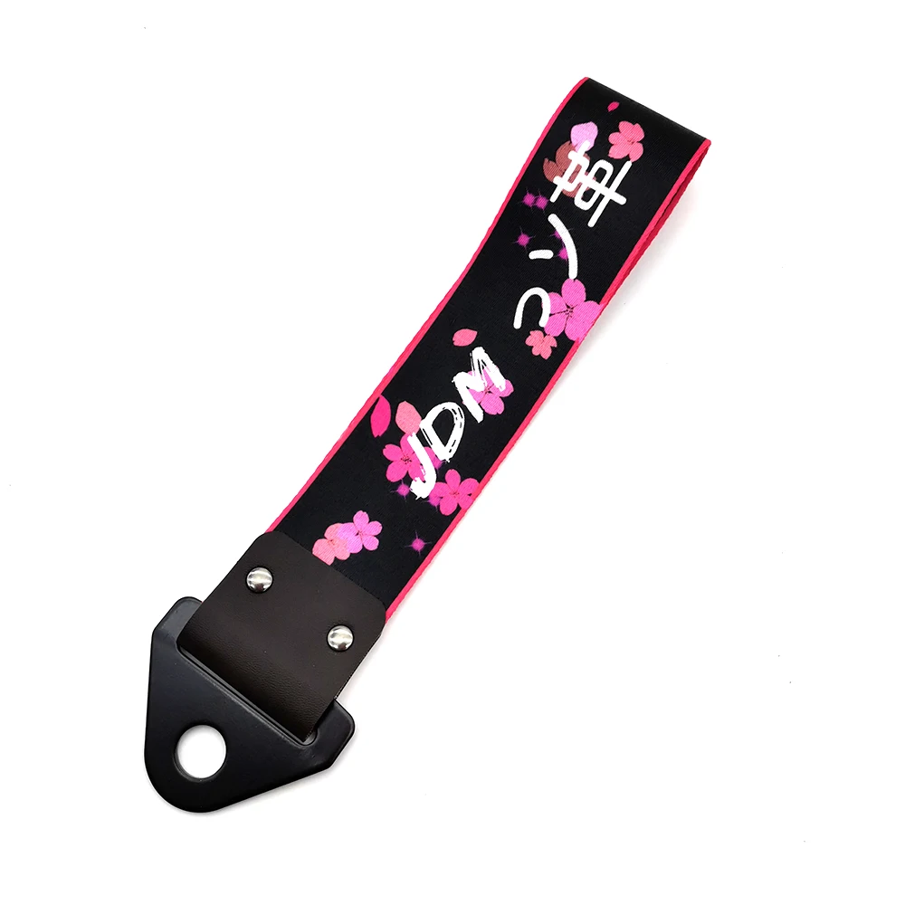 JDM Racing Culture Car Pendant Tow Strap Belt Tow Rope Ribbon Trailer Rope Bumper Towing Strap FOR Red Sun Accessories