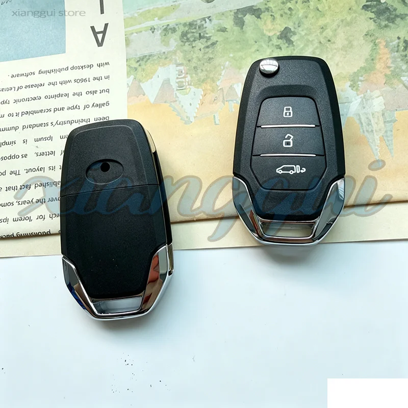 3 Buttons Folding Car Key Housing Key Case Shell for SAIC MAXUS Pick Up T60 LDV V80 G10