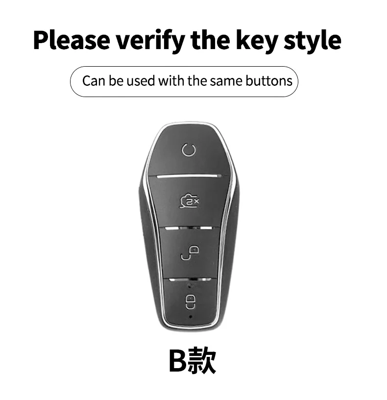 Key Case Cover for BYD Song Plus Atto 3 Han EV Tang DM Qin Seal Dolphin Metal Remote Fob Holder Keychain Car Accessories Highend