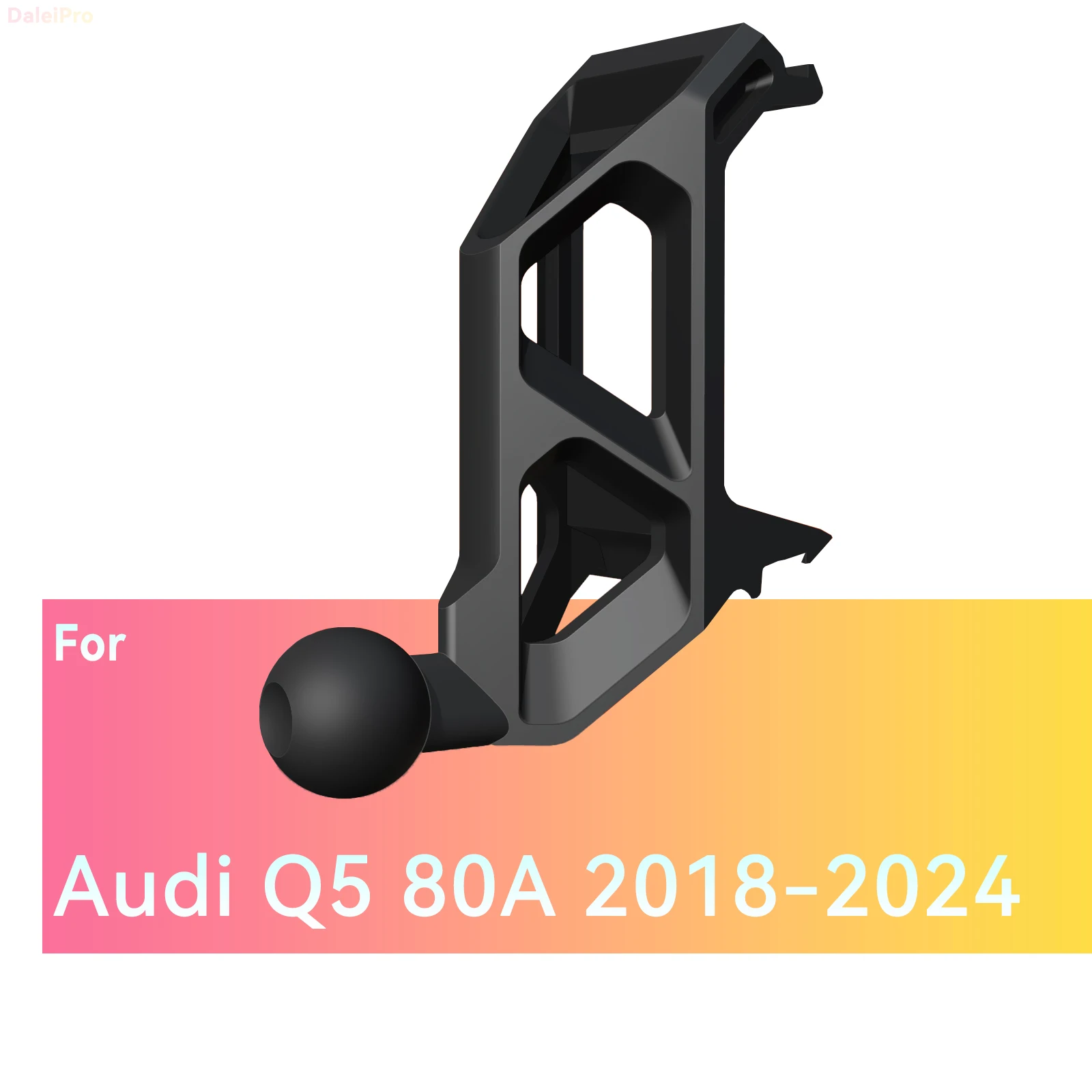 Custom Fit for Audi Q5 SQ5 2018-2023 2024 Magnetic Phone Mount Airflow Cooling Phone Holder 360° Swivel Dashboard Holder Base