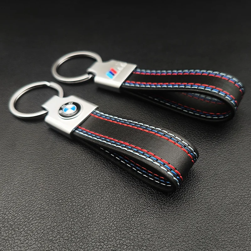 Women Man Leather M Sport Logo Luxury Car Keychain for BMW E39 E46 E60 E61 E90 E91 E30 E60 G20 G30 X1 X2 X3 X4 X5 X6 X7 M3 M5
