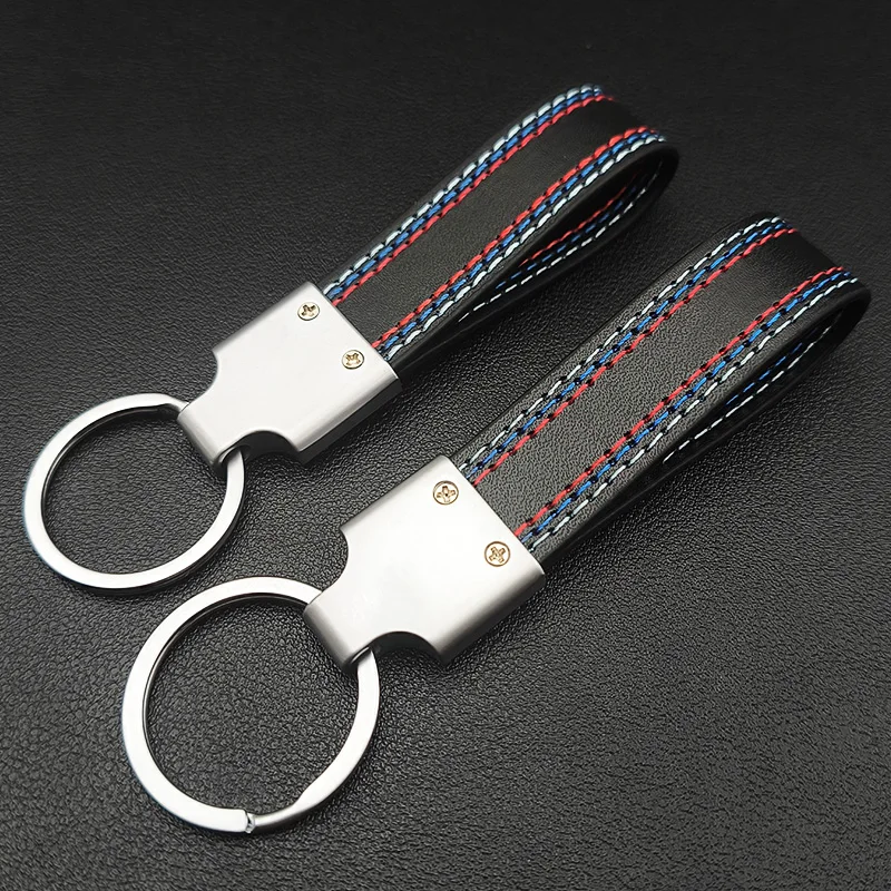 Women Man Leather M Sport Logo Luxury Car Keychain for BMW E39 E46 E60 E61 E90 E91 E30 E60 G20 G30 X1 X2 X3 X4 X5 X6 X7 M3 M5