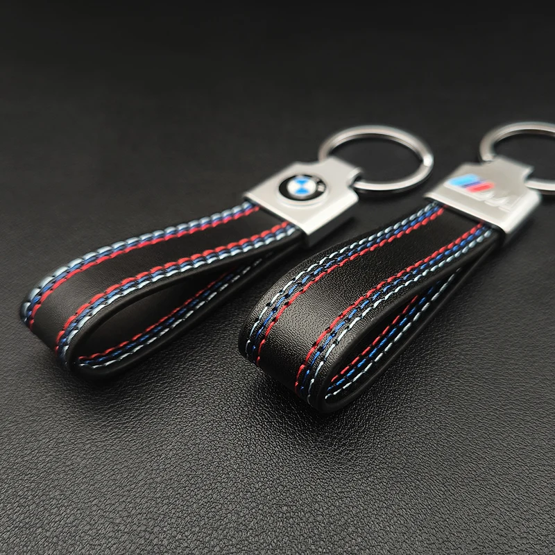 Women Man Leather M Sport Logo Luxury Car Keychain for BMW E39 E46 E60 E61 E90 E91 E30 E60 G20 G30 X1 X2 X3 X4 X5 X6 X7 M3 M5