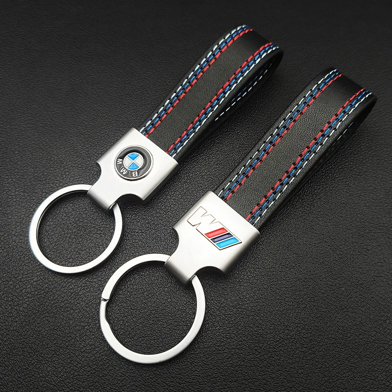 Women Man Leather M Sport Logo Luxury Car Keychain for BMW E39 E46 E60 E61 E90 E91 E30 E60 G20 G30 X1 X2 X3 X4 X5 X6 X7 M3 M5