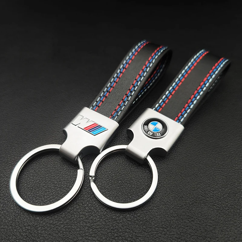 Women Man Leather M Sport Logo Luxury Car Keychain for BMW E39 E46 E60 E61 E90 E91 E30 E60 G20 G30 X1 X2 X3 X4 X5 X6 X7 M3 M5