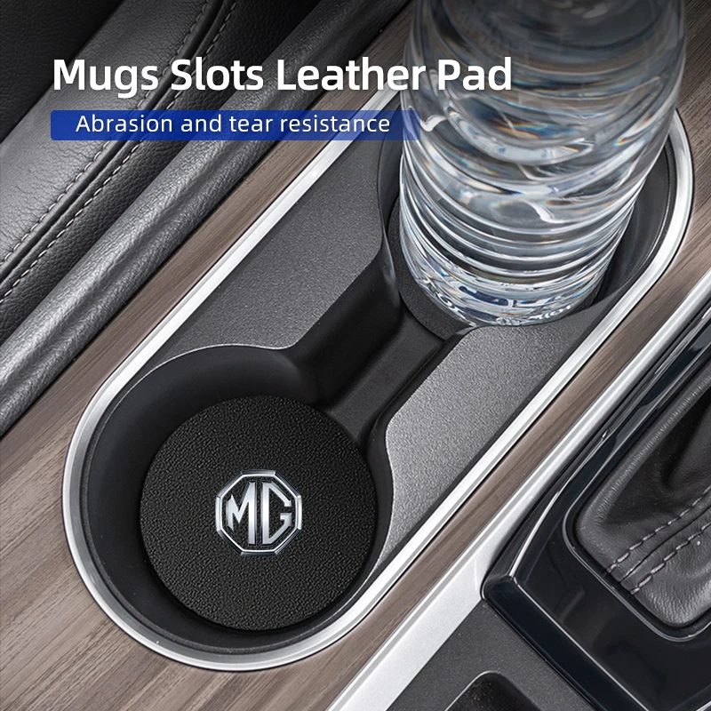 Car Coaster Carbon Cup Drinking Pad Cup Anti-Slip Pad Accessory Pad Suitable for Morris Garage MG ZS 5 7 6 Cyberster MG4 EV ES5