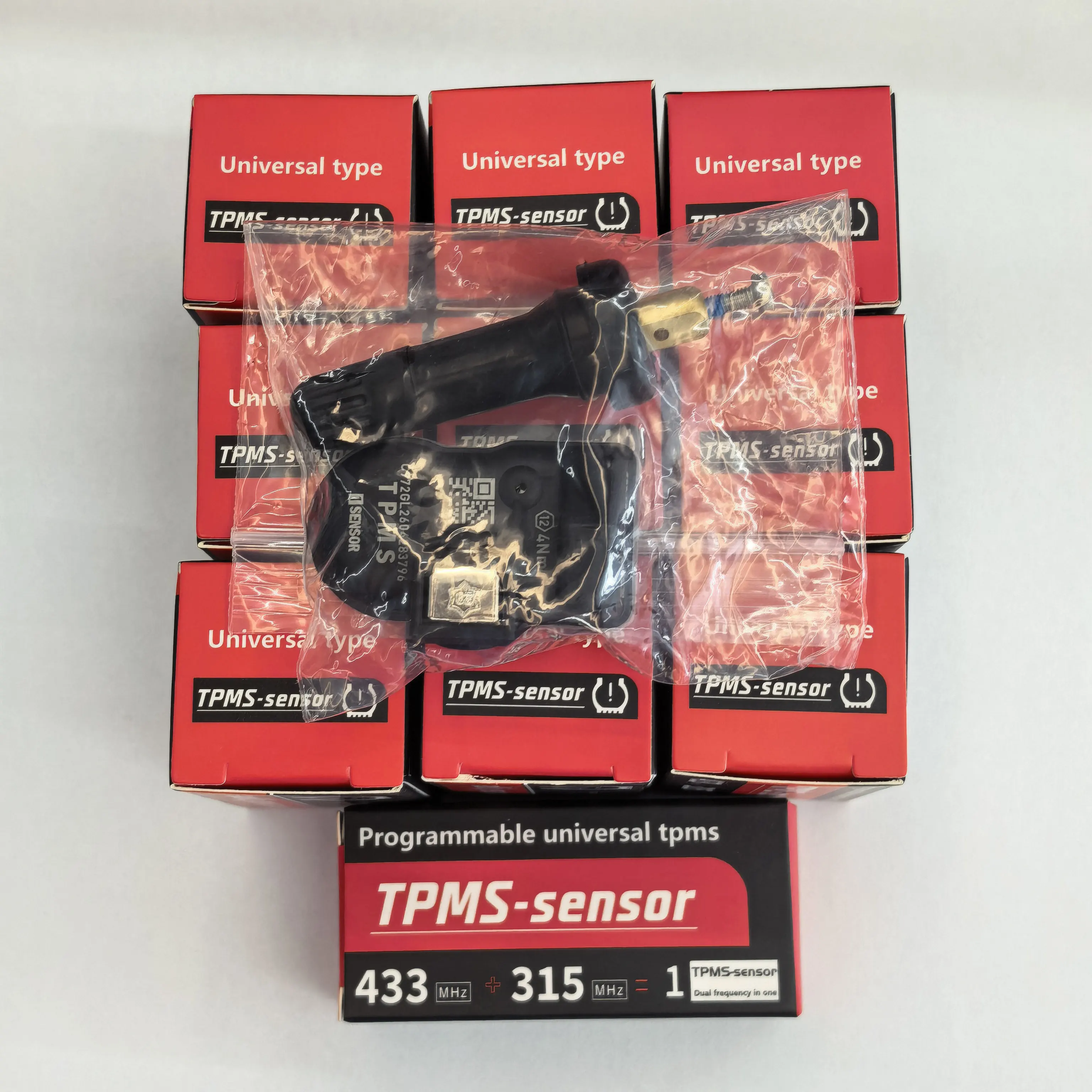 10Pcs Universal TPMS Tire Pressure Programmable Sensor For Tool TS408 TS508 ITS600 315MHZ+433Mhz 2 In 1 Sensor