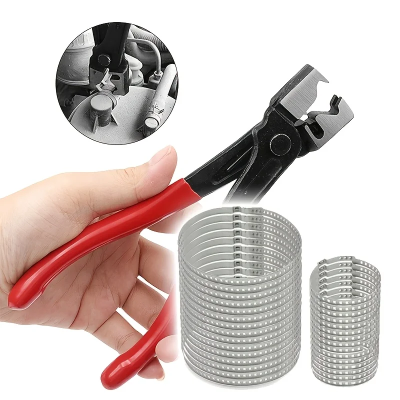 Hose clamp pliers universal CV boot clamp set, rust-resistant and durable, not easy to deform or break, tight and secure installation, compatible with various car models, a must-have hardware accessory for car repair.