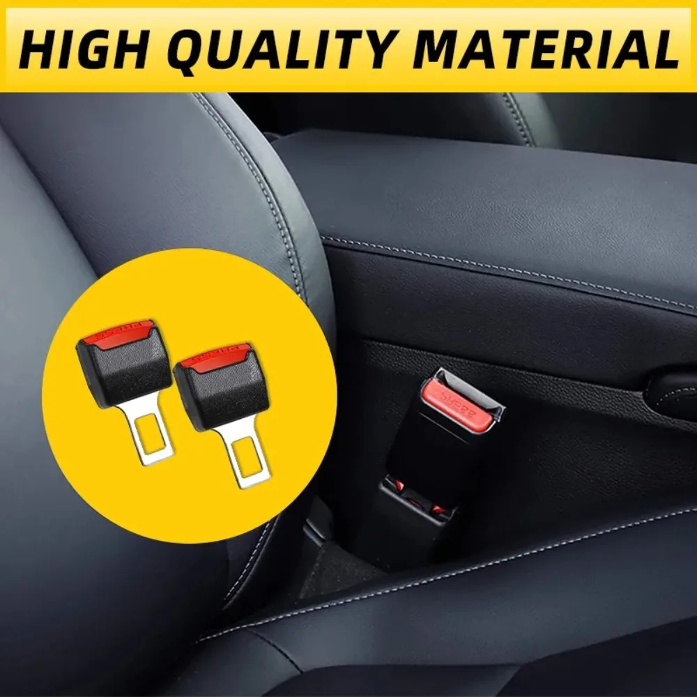 4/2/1PCS Car Seat Belt Clip Extender Safety Seatbelt Lock Buckle Plug Just plug and play Insert Socket Extender Safety Buckle