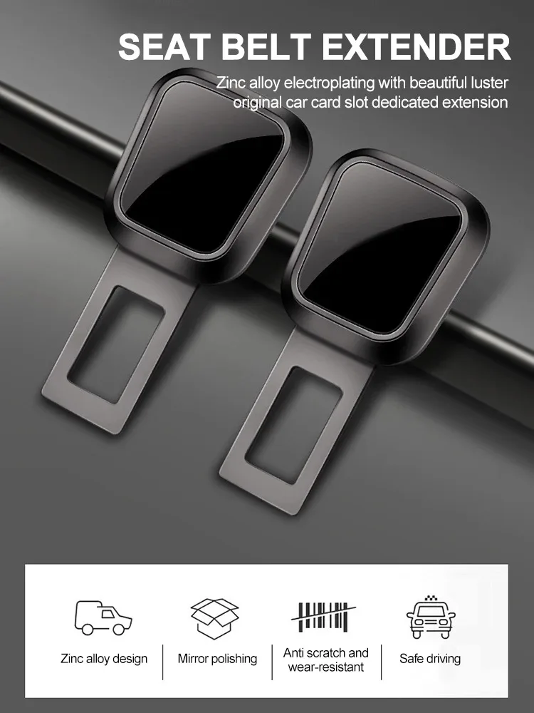 4/2/1PCS Car Seat Belt Clip Extender Safety Seatbelt Lock Buckle Plug Just plug and play Insert Socket Extender Safety Buckle