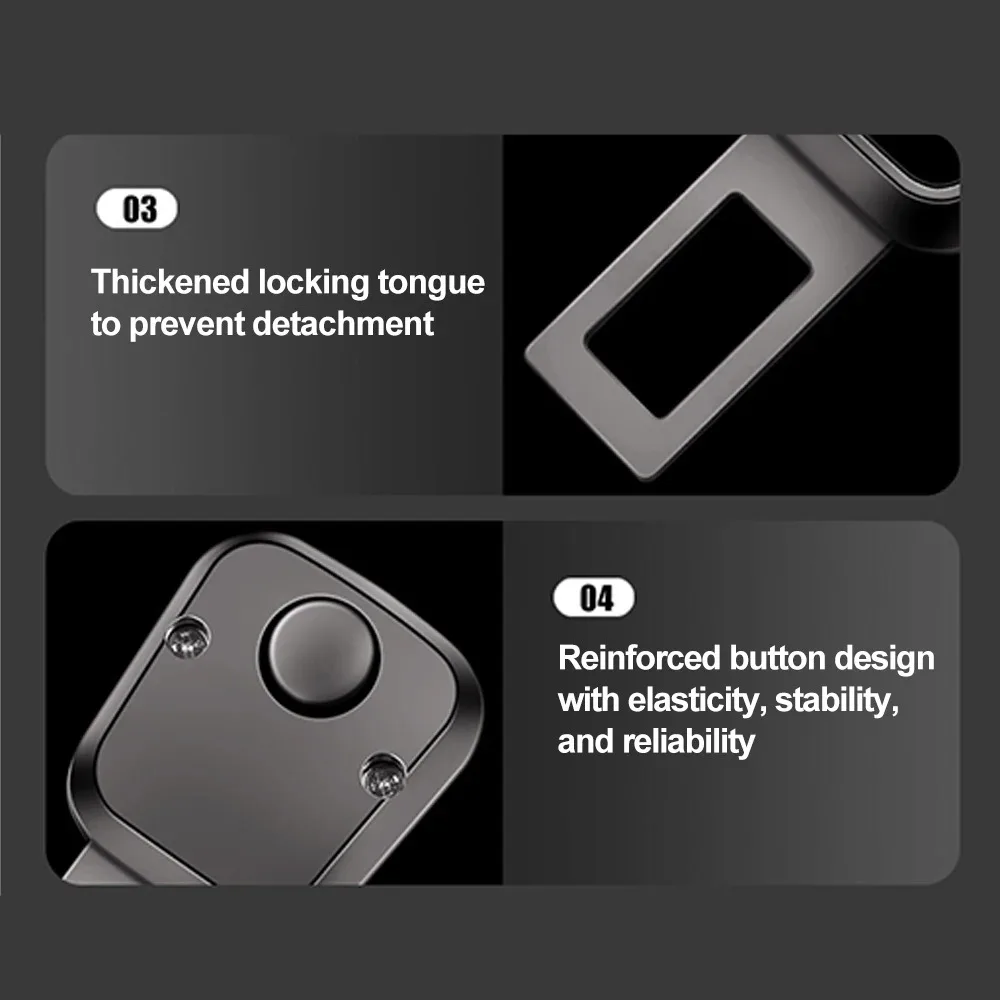 4/2/1PCS Car Seat Belt Clip Extender Safety Seatbelt Lock Buckle Plug Just plug and play Insert Socket Extender Safety Buckle