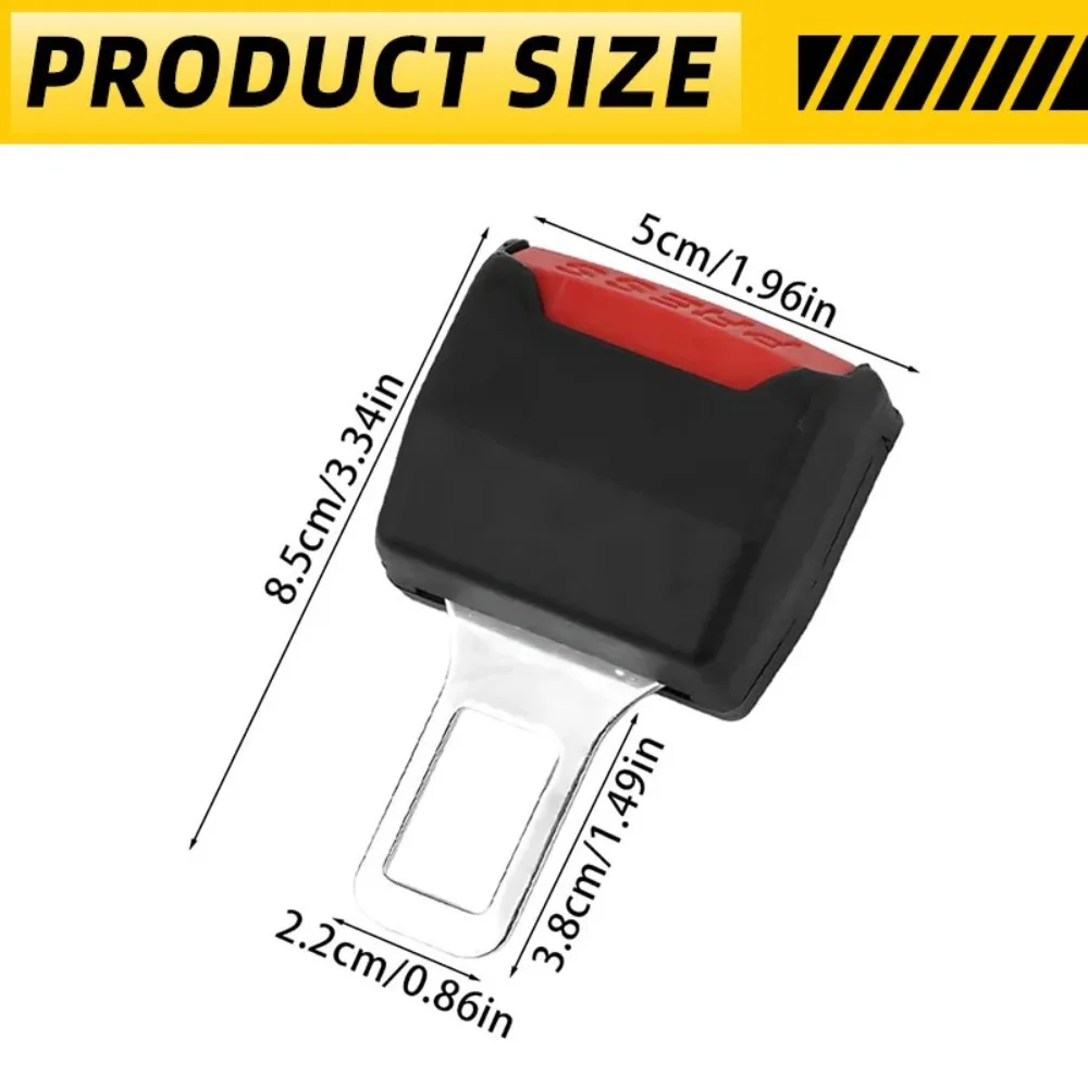 4/2/1PCS Car Seat Belt Clip Extender Safety Seatbelt Lock Buckle Plug Just plug and play Insert Socket Extender Safety Buckle