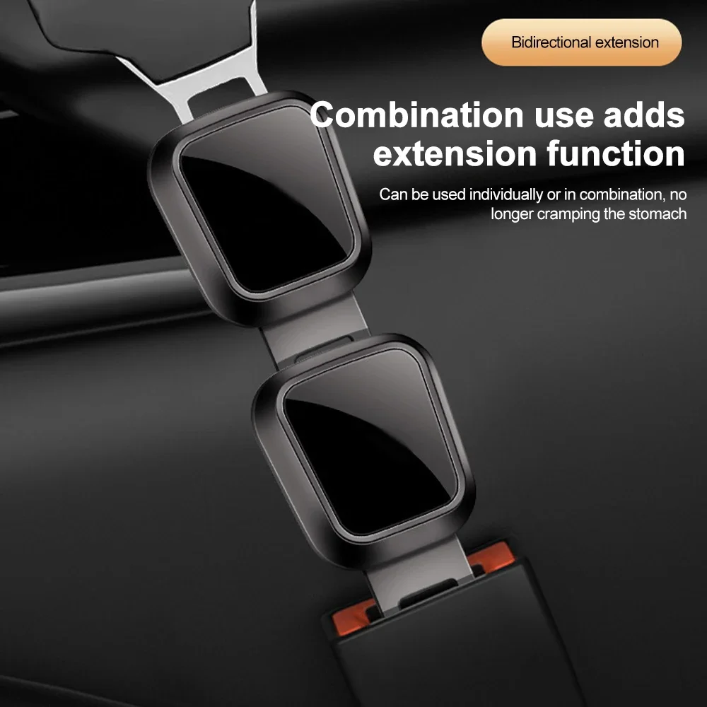 4/2/1PCS Car Seat Belt Clip Extender Safety Seatbelt Lock Buckle Plug Just plug and play Insert Socket Extender Safety Buckle