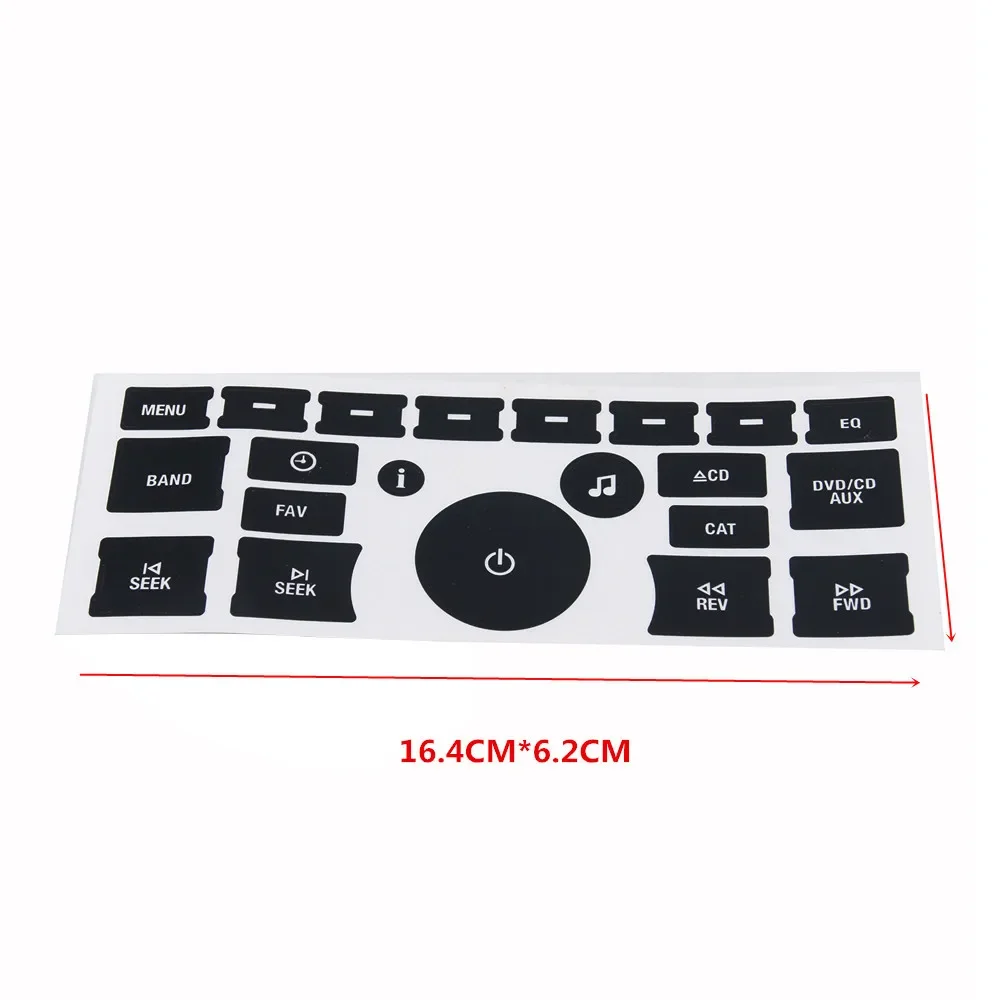 Dash AC Radio Button Repair Stickers Fit 07-14 GMC Avalanche Tahoe Sierra Climate Control Decal Replacement
