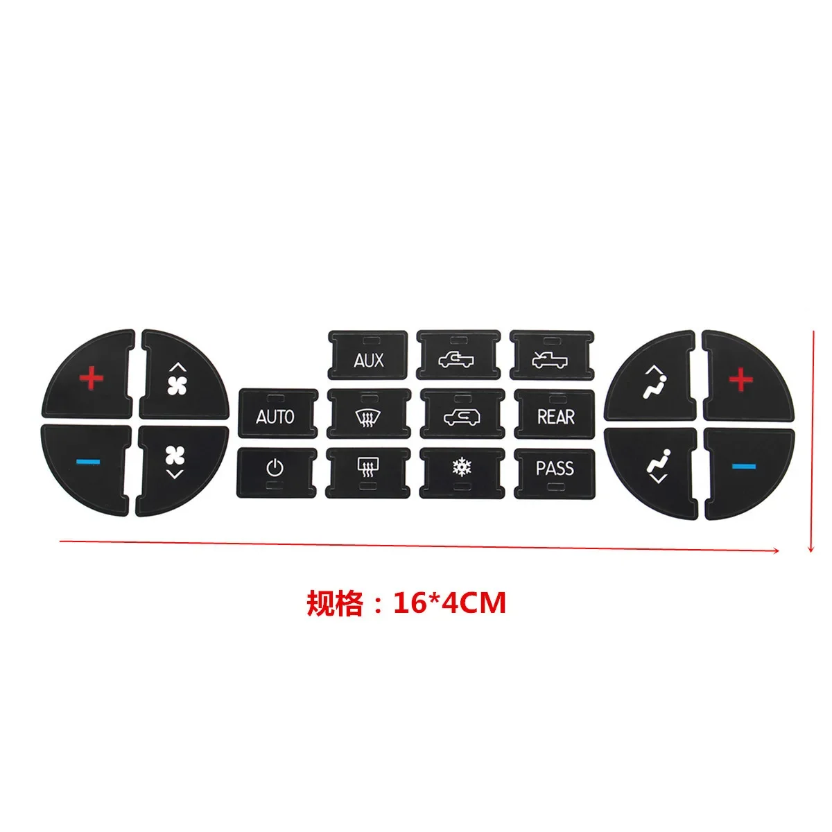 Dash AC Radio Button Repair Stickers Fit 07-14 GMC Avalanche Tahoe Sierra Climate Control Decal Replacement