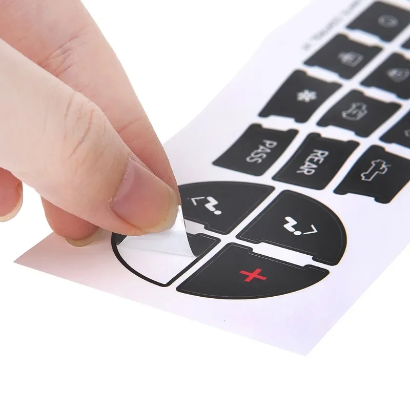 Dash AC Radio Button Repair Stickers Fit 07-14 GMC Avalanche Tahoe Sierra Climate Control Decal Replacement