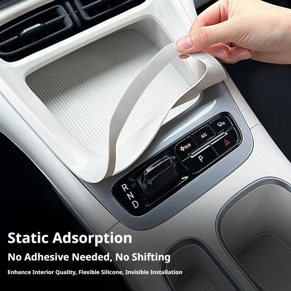 Silicone Center Control Panel Protective Mat For Geely EX2 Xingyuan Center Console Gear Shift Panel Silicone Mat Car Accessories