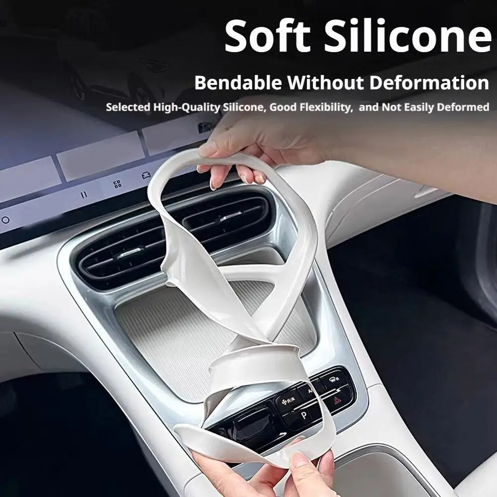Silicone Center Control Panel Protective Mat For Geely EX2 Xingyuan Center Console Gear Shift Panel Silicone Mat Car Accessories