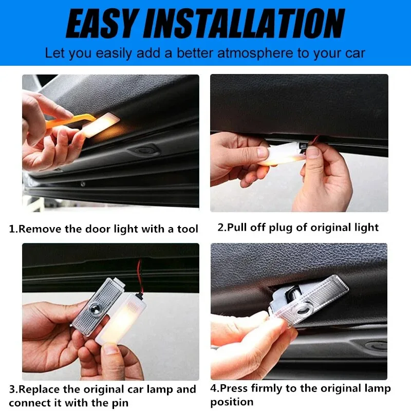 High-definition welcome projection light for car doors For BMW X1 X2 X3 X4 X5 1 2 3 4 5 6 Series F10 F30 F01 F25 F15 E87 E90 E91