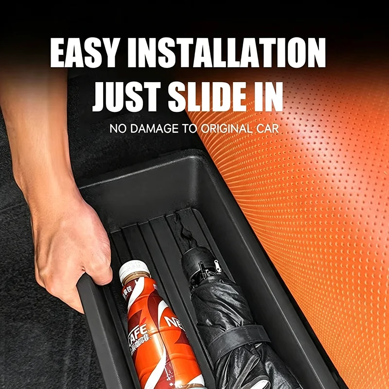 Under Seat Storage Box Universal Car Seat Bottom Organizer Box Removable Storage Box Gadget Case Universal Accessories