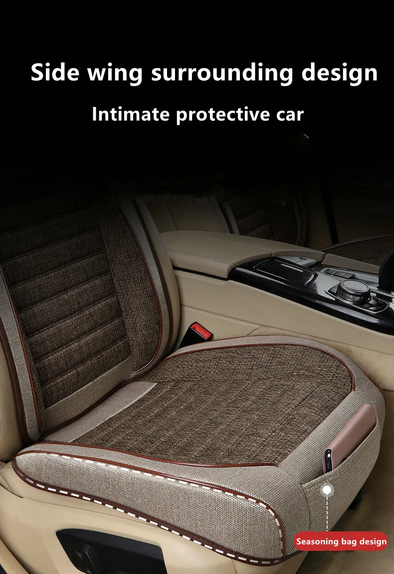 Car Seat Cushion Car Seat Protector Four Seasons Universal Car Seat Cushion Car Front Car Shape Interior Accessories Seat Cover