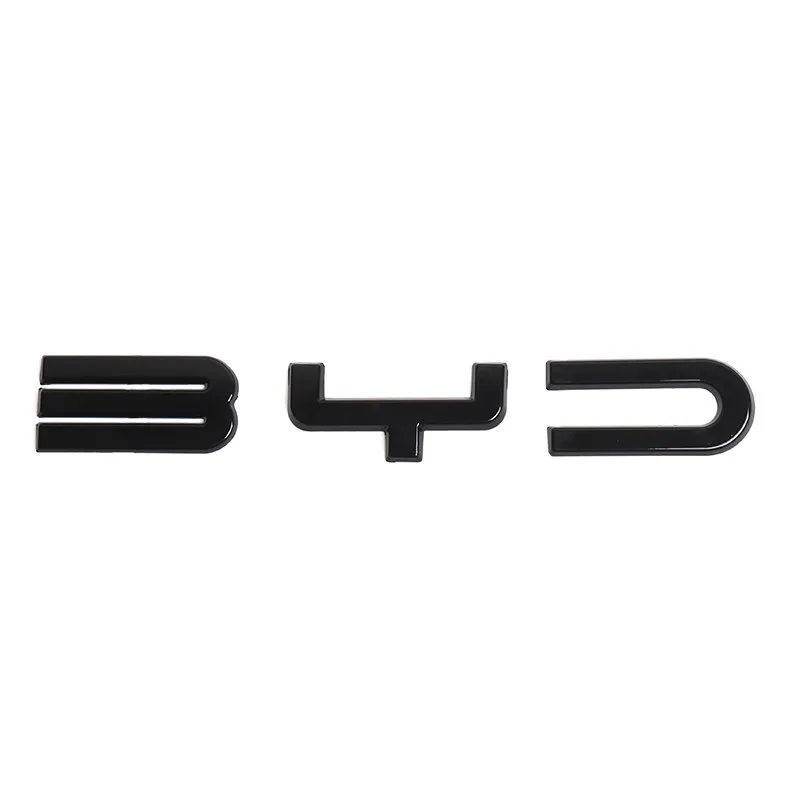 Car Black Front Badge Sticker Black Rear Emblem Black Warrior Car Modification Logo Suitable for BYD Seal U Hiace 6 DM-i EV Song