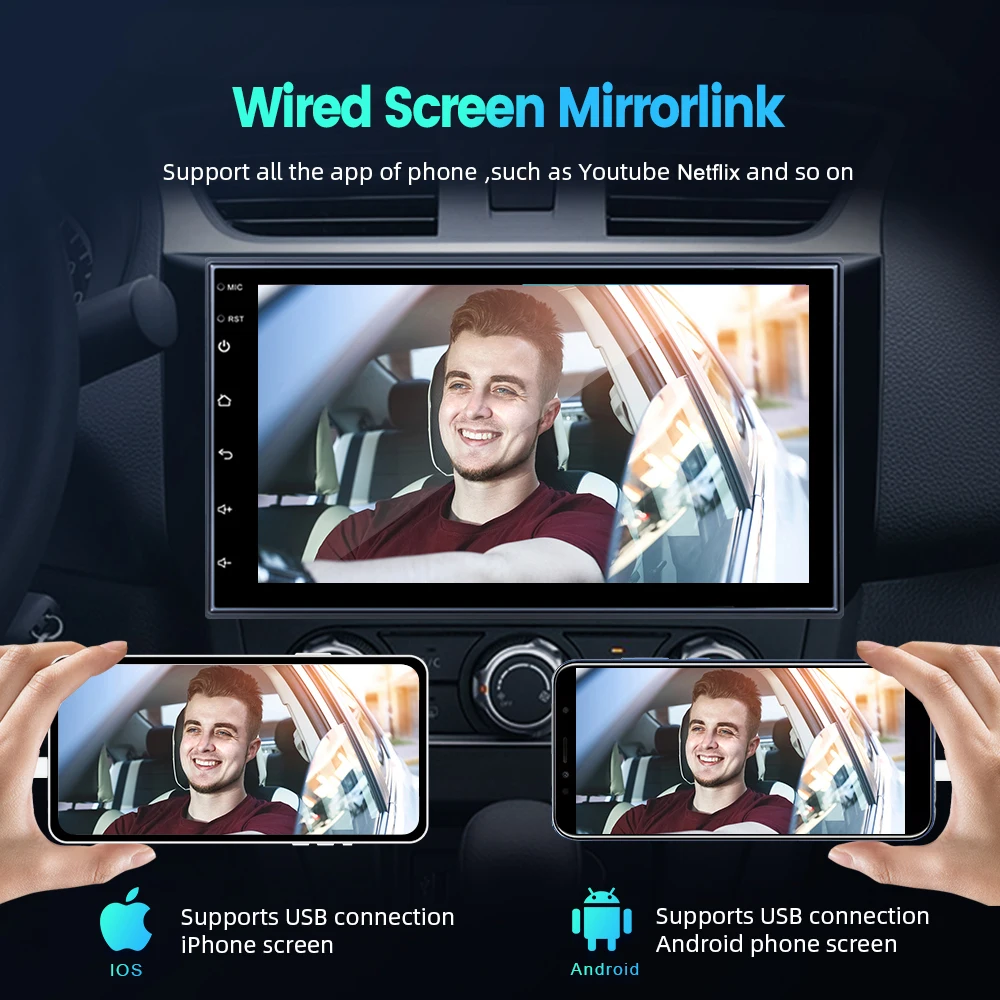 Carlinkit Wireless CarPlay Activator & Android Auto Wired USB Dongle AI Box for Android Radio Unit Bluetooth Charger Mirrorlink