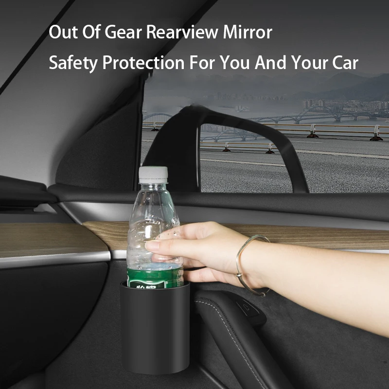 Car Door Cup Holder For Tesla Model 3 Y Highland Juniper 2025 2026 4Pcs Water Cup Bottle Drink Storage Box Rack Car Accessories