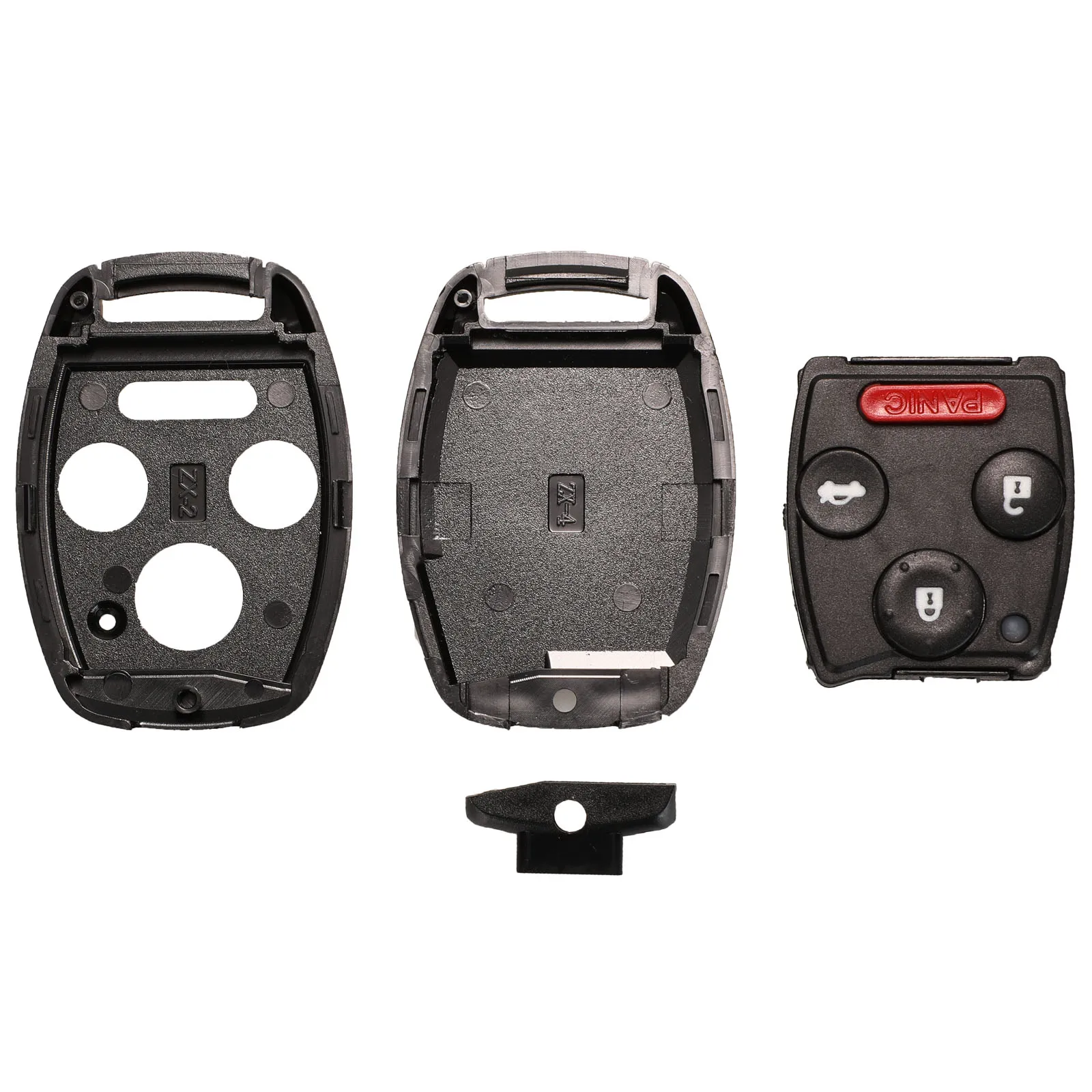 jingyuqin With Rubber Pad Car Key Remote Fob Cover For Honda Accord CRV Pilot Civic 2003 2007 2008 2009 2010 2011 2012 2013
