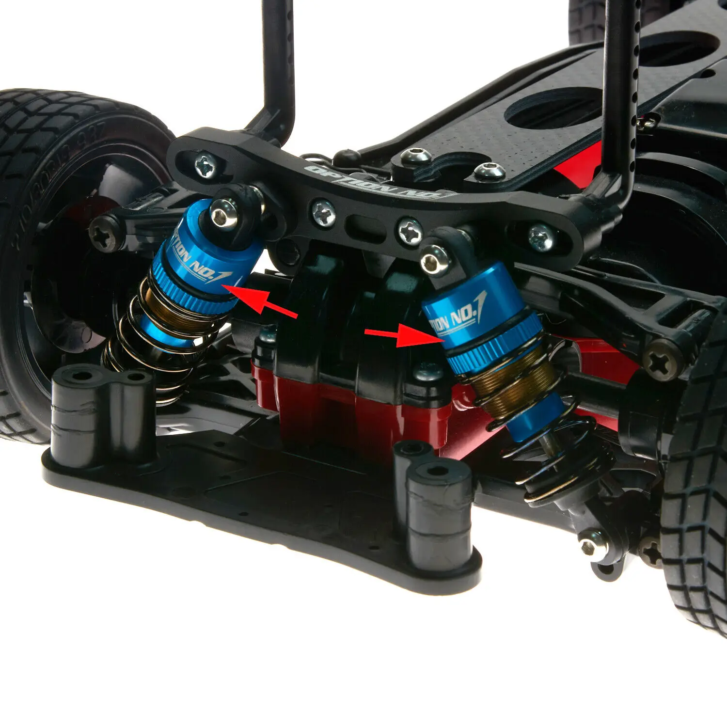 Aluminum Oil Filled Shock Absorbers Kit for Tamiya TT-01 TT-02 WR-02 M05 M06 TA05 1:10 On Road Car Upgrades Replace Parts