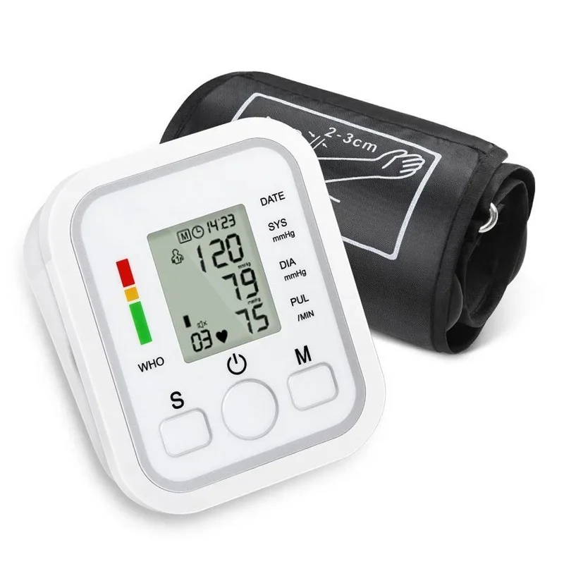 Spanish Voice Arm Automatic Blood Pressure Monitor BP Sphygmomanometer Pressure Meter Tonometer for Measuring Arterial Pressure