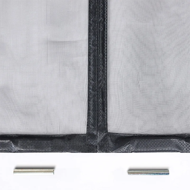 Black Side Opening Mosquito Proof Door Curtain, Magnetic Suction Design, Invisible Mosquito Proof, Self Installing Without Punch