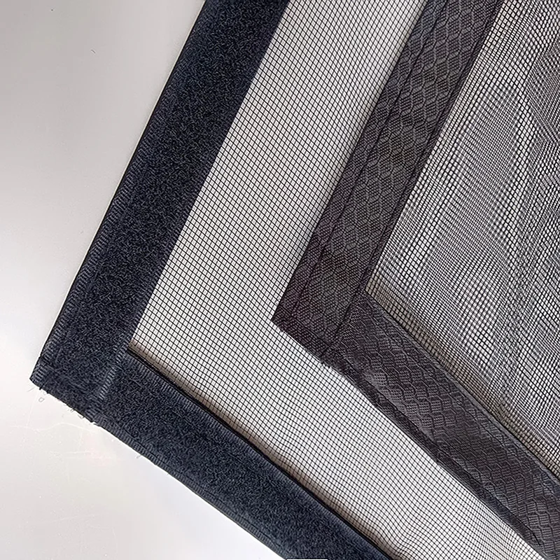 Black Side Opening Mosquito Proof Door Curtain, Magnetic Suction Design, Invisible Mosquito Proof, Self Installing Without Punch