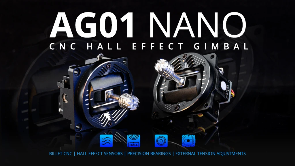 Radiomaster AG01 NANO CNC Hall Gimbals Set For Pocket