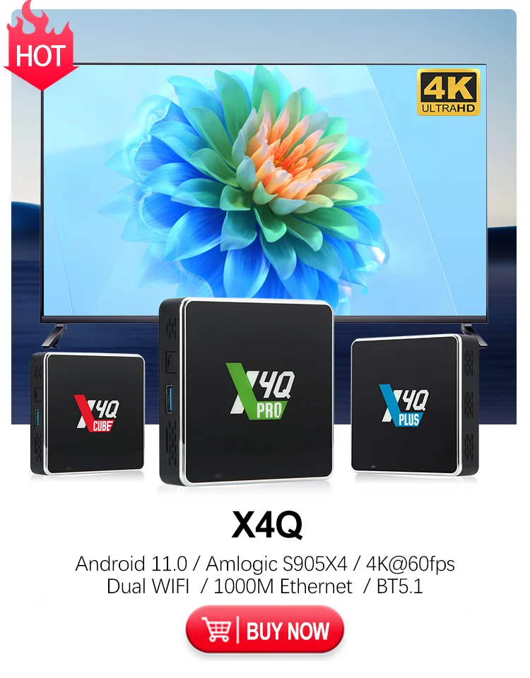 RockTek G2 NEXT S905X5M-J Google TV BOX Netflix Google Certified G2 Amlogic S905X4-K 4G 64G Support DTS Dolby Audio Dolby Vision