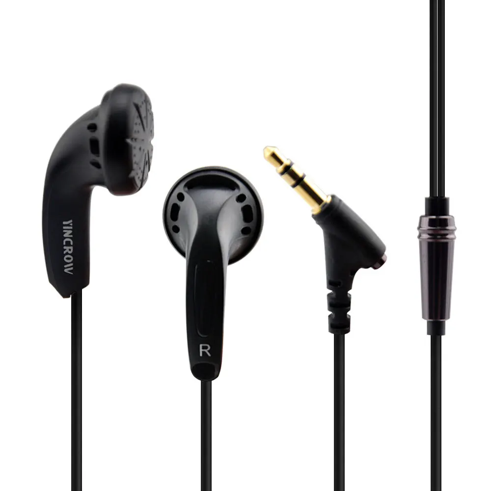 YINCROW X6 3.5mm In-ear Earphones Flat Head Earbuds Professional Fever HIFI Earphone PK PK1 MX985