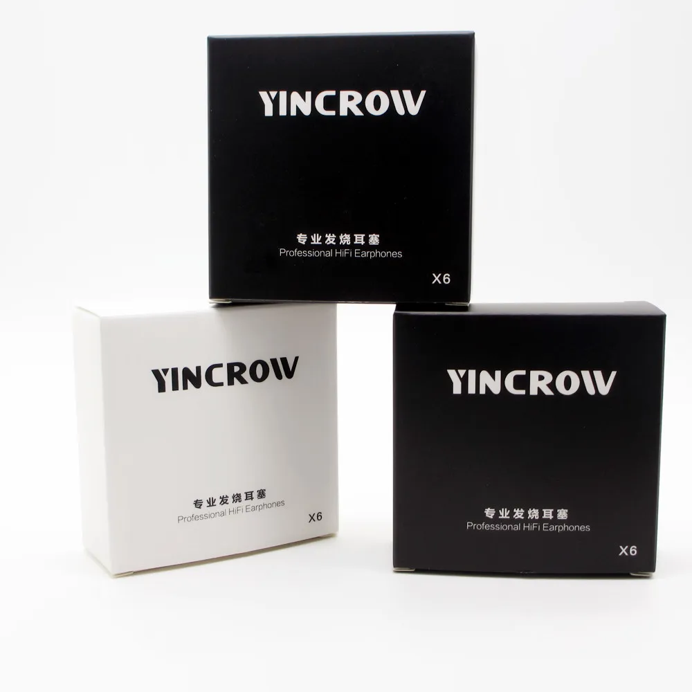 YINCROW X6 3.5mm In-ear Earphones Flat Head Earbuds Professional Fever HIFI Earphone PK PK1 MX985
