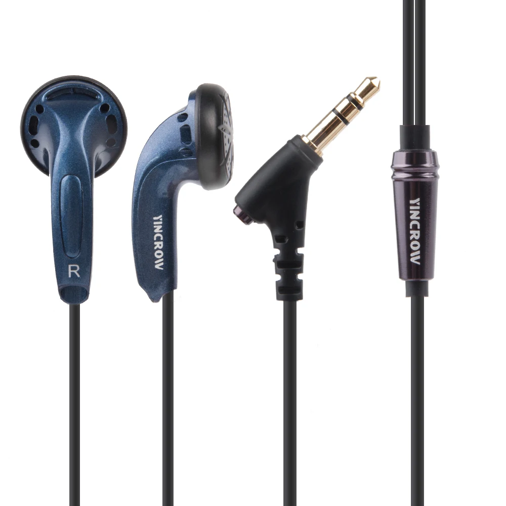 YINCROW X6 3.5mm In-ear Earphones Flat Head Earbuds Professional Fever HIFI Earphone PK PK1 MX985