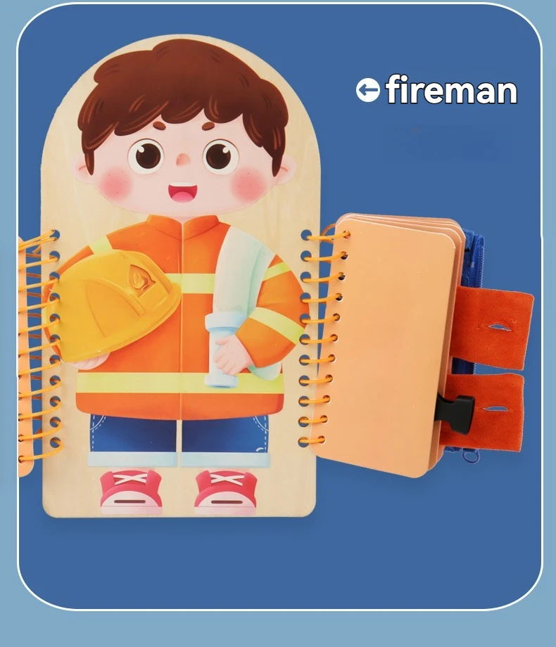 Wooden Multi-layer Busy Board For Children Montessori Early Education Games Toddlers Quiet Books Sensory Practice Dressing Gift