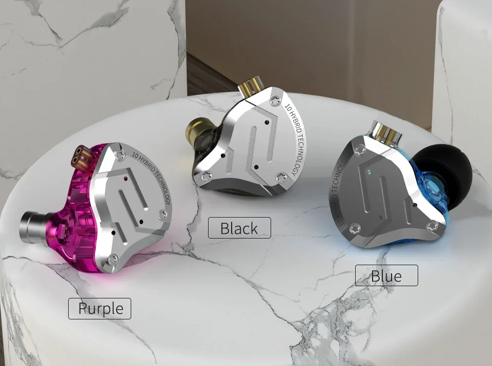 KZ ZS10 Pro Metal Headset 4BA+1DD Hybrid 10 drivers HIFI Bass Earbuds In Ear Monitor Headphones Sport Noise Cancelling Earphones